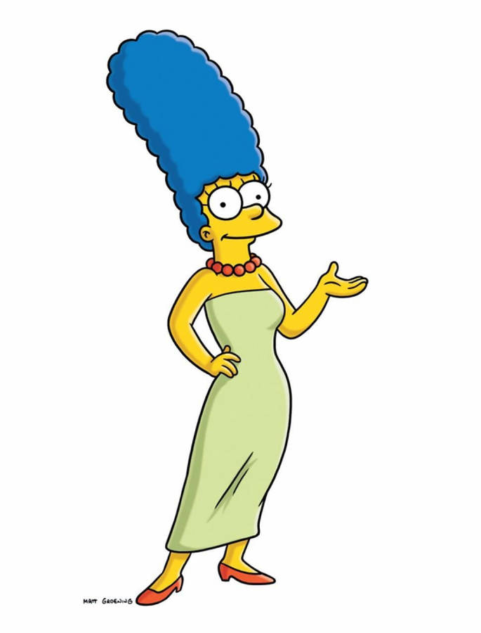 Download free Marge Simpson White Aesthetic Wallpaper - MrWallpaper.com