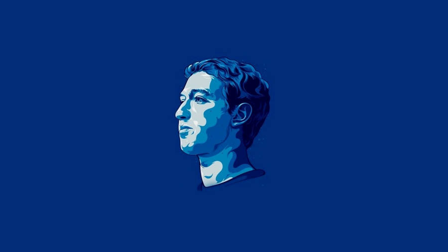 Download free Mark Zuckerberg Blue Vector Art Wallpaper - MrWallpaper.com