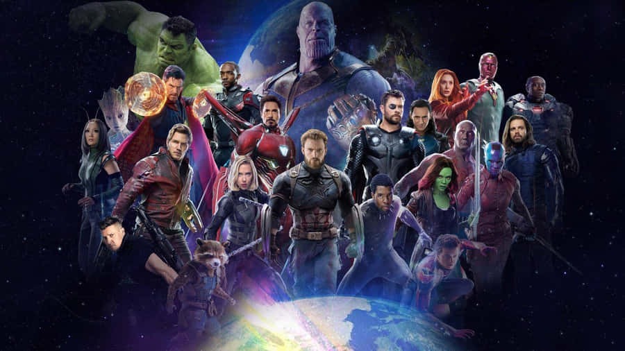 Marvel Movie -uniting Legendary Heroes In Epic Battles Wallpaper