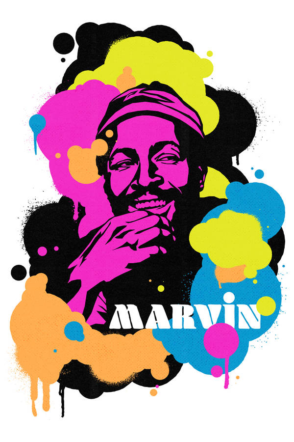 Download free Marvin Gaye Paint Splotches Poster Wallpaper ...