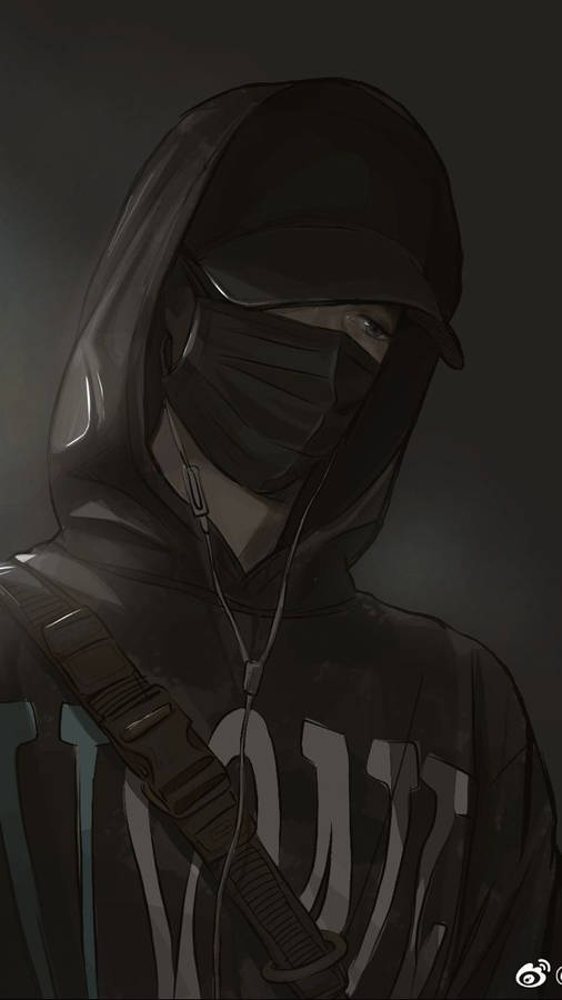 Download free Mask And Hoodie Anime Boy Dark Wallpaper MrWallpaper