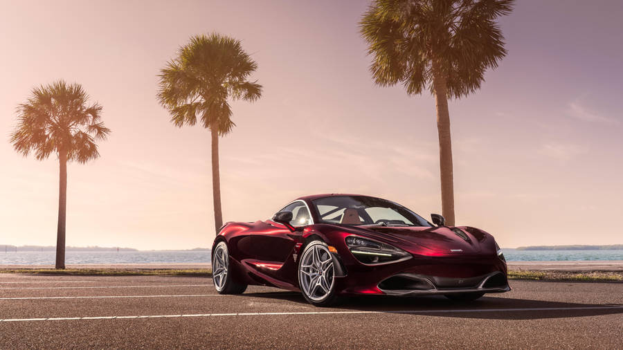 Download free Mclaren 720s Maroon Wallpaper - MrWallpaper.com