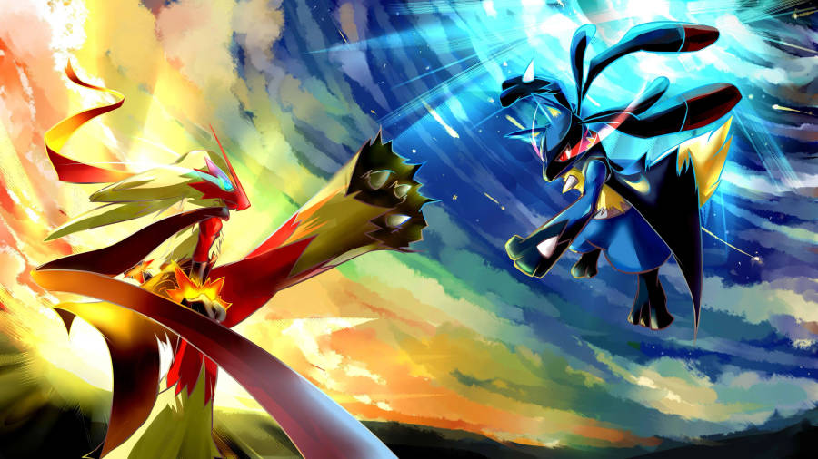 mega lucario vs mega blaziken