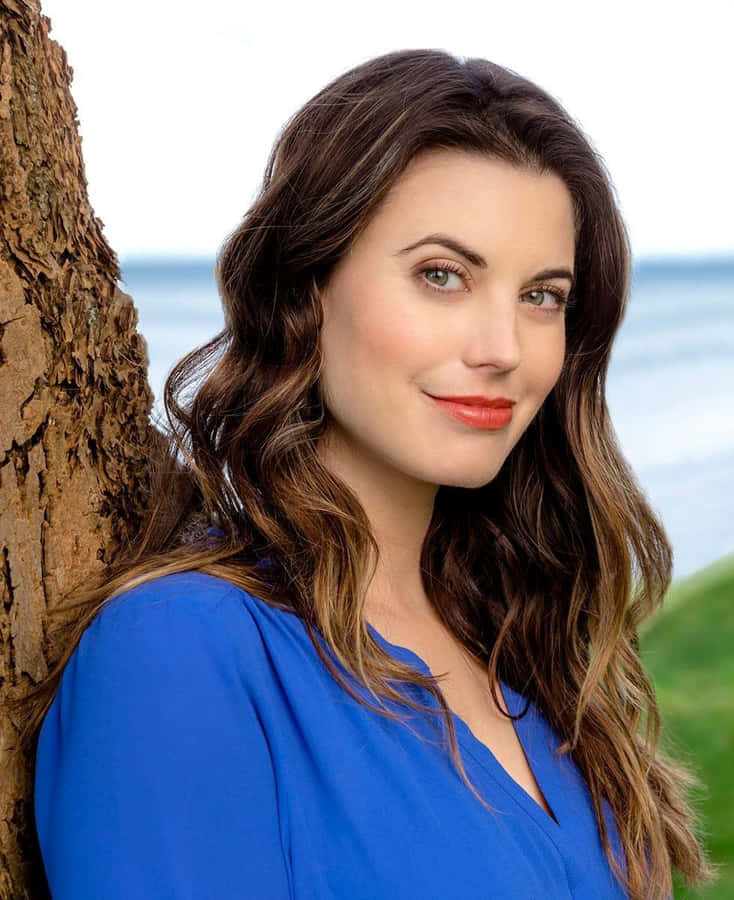 Download free Meghan Ory Blue Dress Seaside Portrait Wallpaper ...