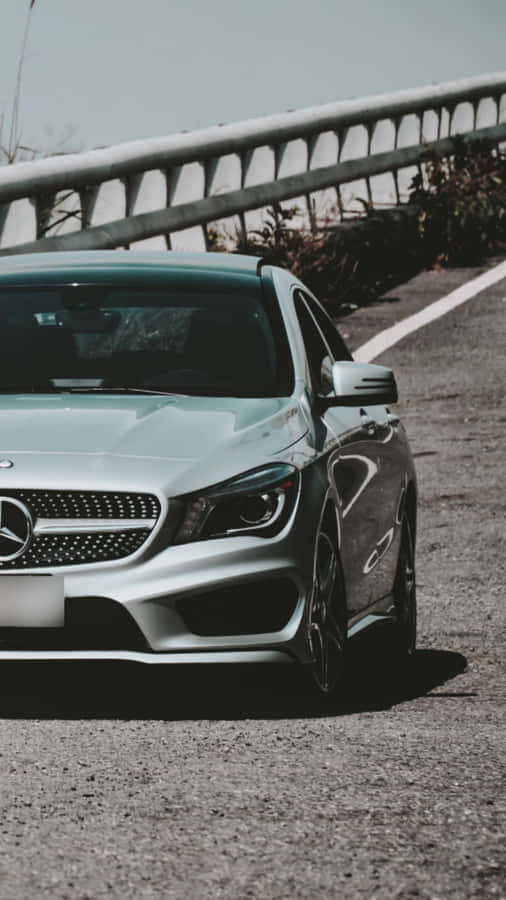 Mercedes Classic Cool Silver Iphone Wallpaper