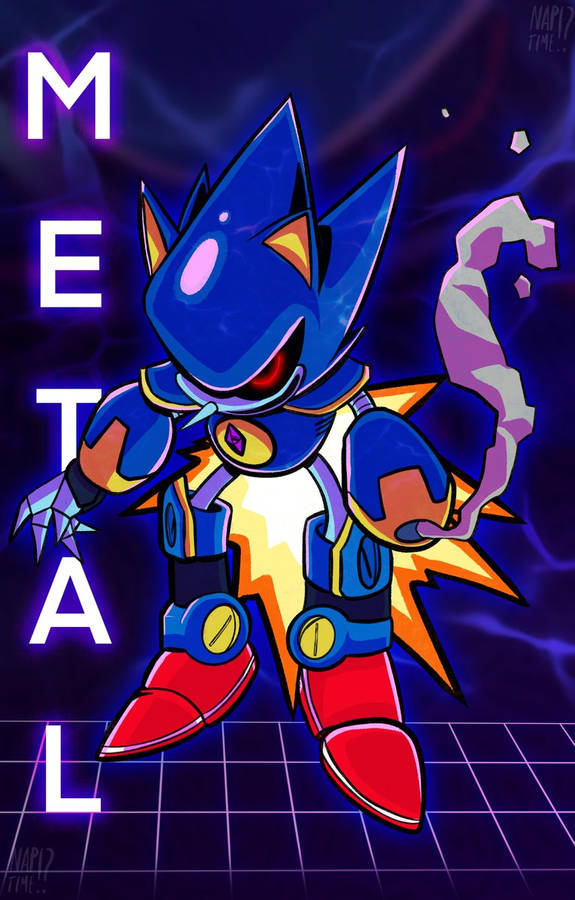 Download free Metal Sonic Cool Fiery Art Wallpaper - MrWallpaper.com