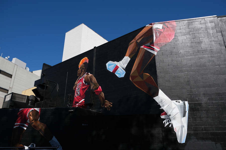 Michael Jordan mural wallpaper