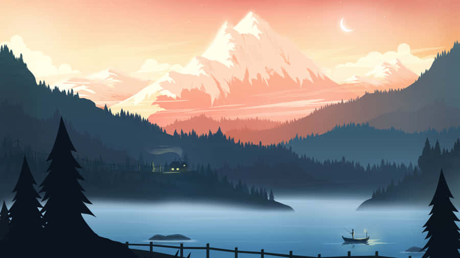 Mighty And Majestic Mountain Views Wallpaper
