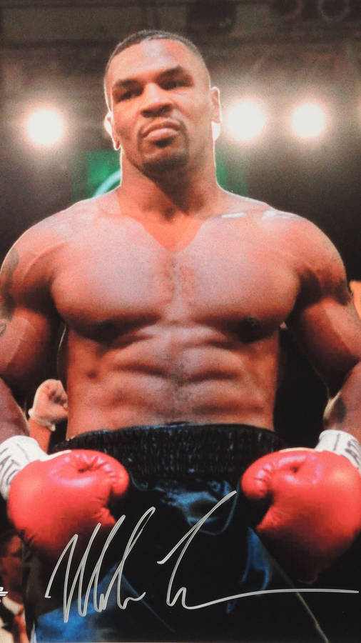 Mike Tyson 4k Autographed Photograph Wallpaper