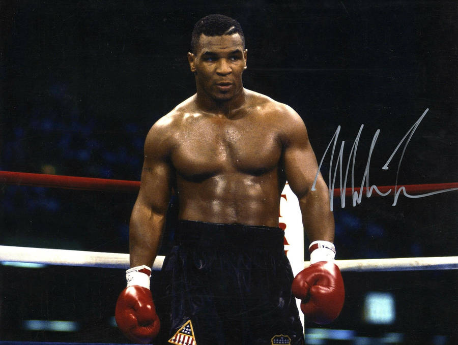 Mike Tyson 4k Signed Wallpaper