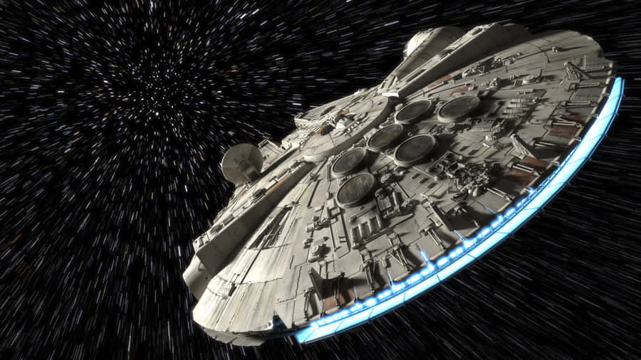 Millennium Falcon Hyperspace Jump Wallpaper