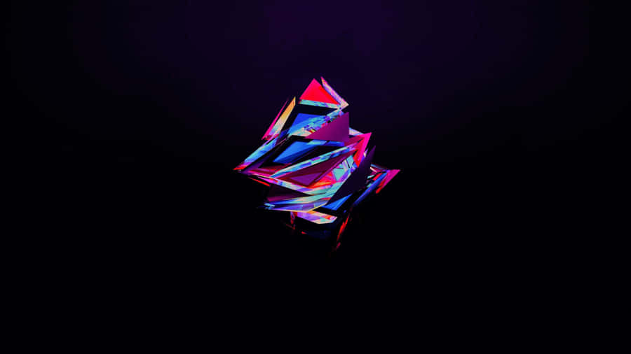Minimalist Abstract Of Colorful Geometric Shapes Wallpaper