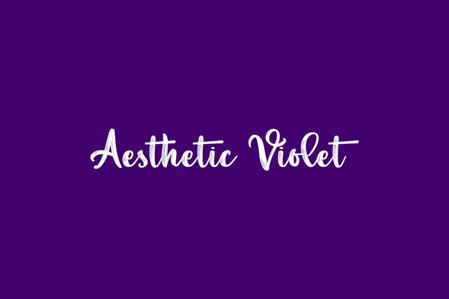 Download free Minimalist Aesthetic Violet Calligraphy Wallpaper ...