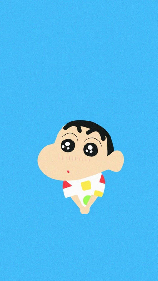 Download free Minimalist Blushing Shinchan Aesthetic Wallpaper ...