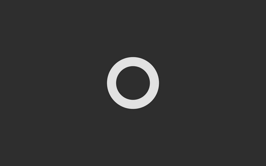 Minimalist Desktop Letter O Wallpaper