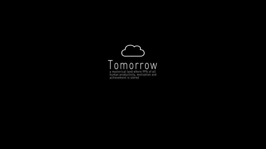 Minimalist Productive Quote Wallpaper