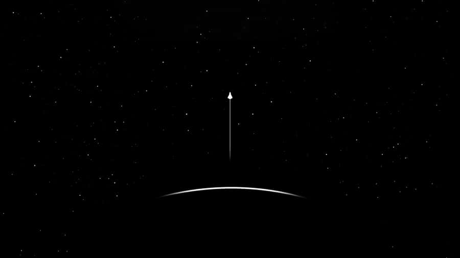 Minimalist Space In Blue Wallpaper