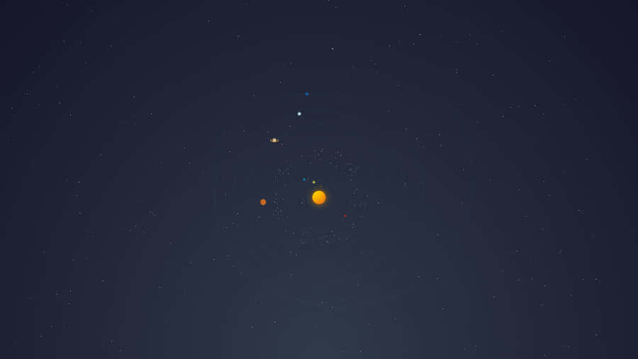 Minimalist Space - Soaring In The Cosmos Wallpaper