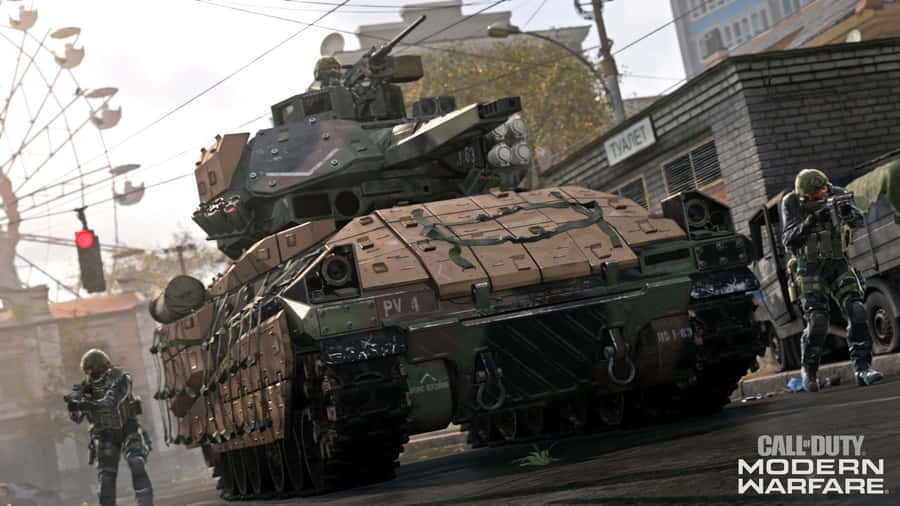 Modern Warfare4 Urban Combat Scene Wallpaper