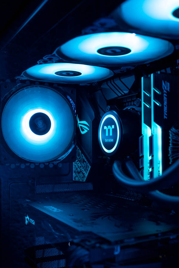 Download free Msi Thermaltake Neon Lights Wallpaper - MrWallpaper.com