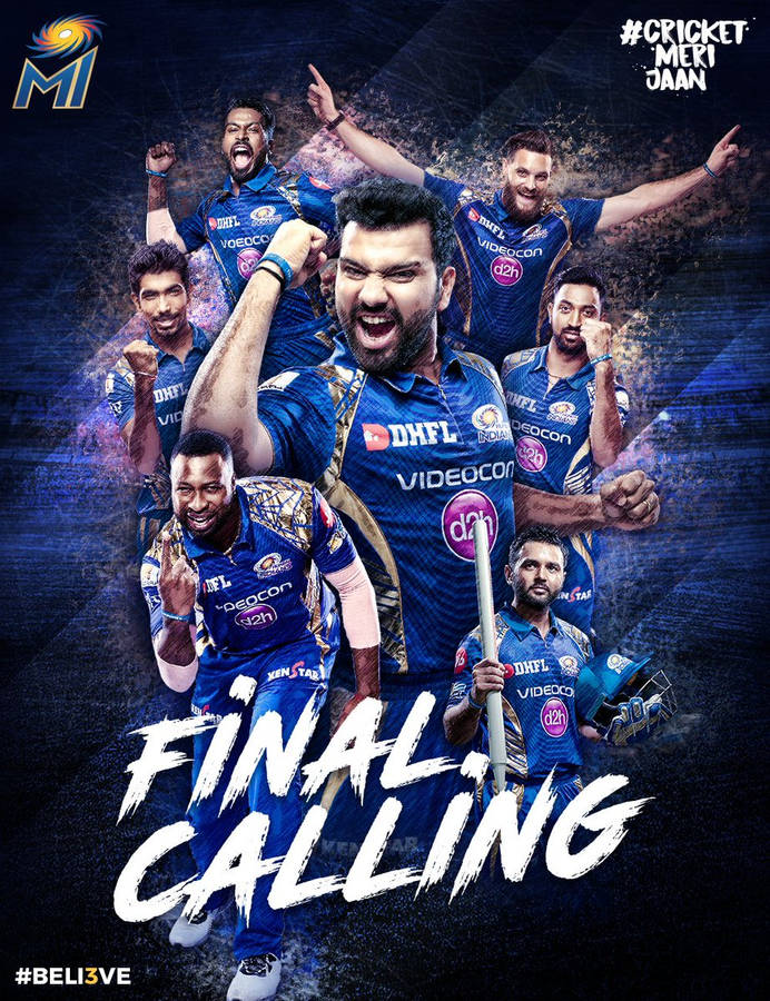 Download free Mumbai Indians Final Calling Poster Wallpaper ...