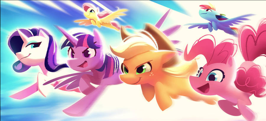 Download free My Little Pony Festive Dancing Wallpaper - MrWallpaper.com