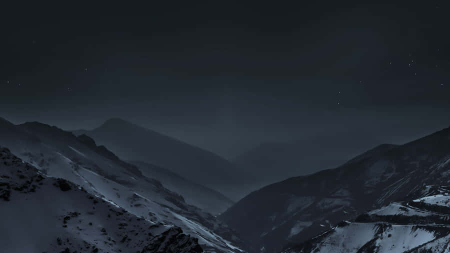 Mystic_ Night_ Mountain_ Range_4 K Wallpaper