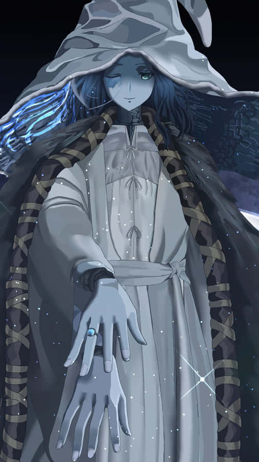 Mystical_ Witch_ Under_ Starlight Wallpaper