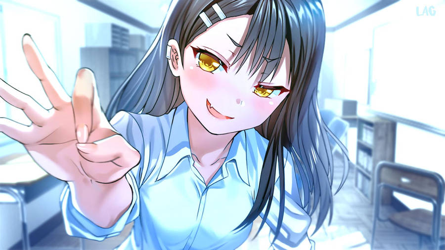 Download free Nagatoro Flicking Her Finger Wallpaper - MrWallpaper.com