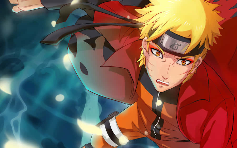 Naruto Uzumaki Action Pose Wallpaper
