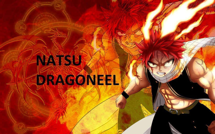 Natsu Dragneel Unleashing The Power Of Fire Magic Wallpaper