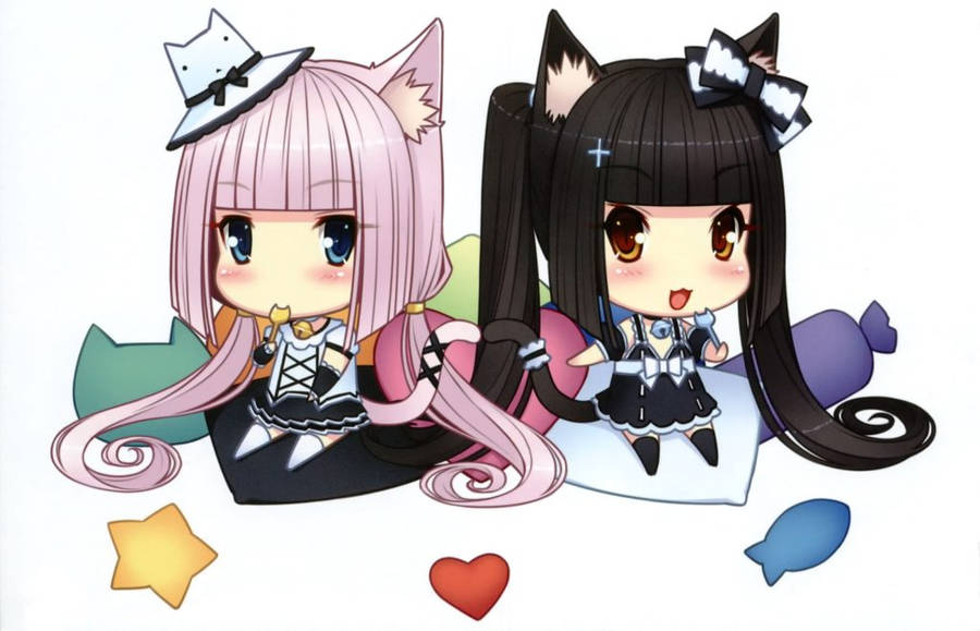 Download free Nekopara's Vanilla And Chocola Chibis Wallpaper ...