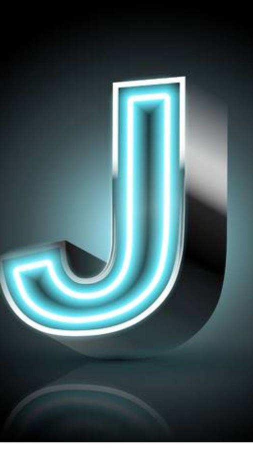 Download free Neon Blue Letter J Wallpaper - MrWallpaper.com