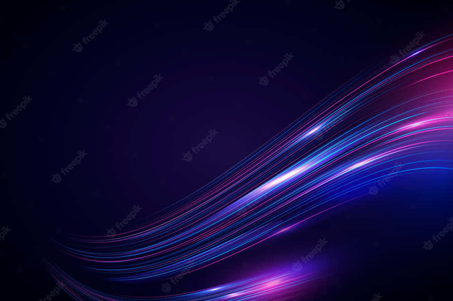 Neon Lights Shine Brightly In The Abstract Wallpaper