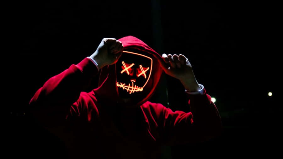 Neon Mask 5120 X 2880 Wallpaper