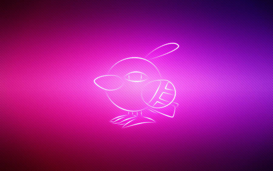 Neon Pink Pokémon Bird Natu Wallpaper