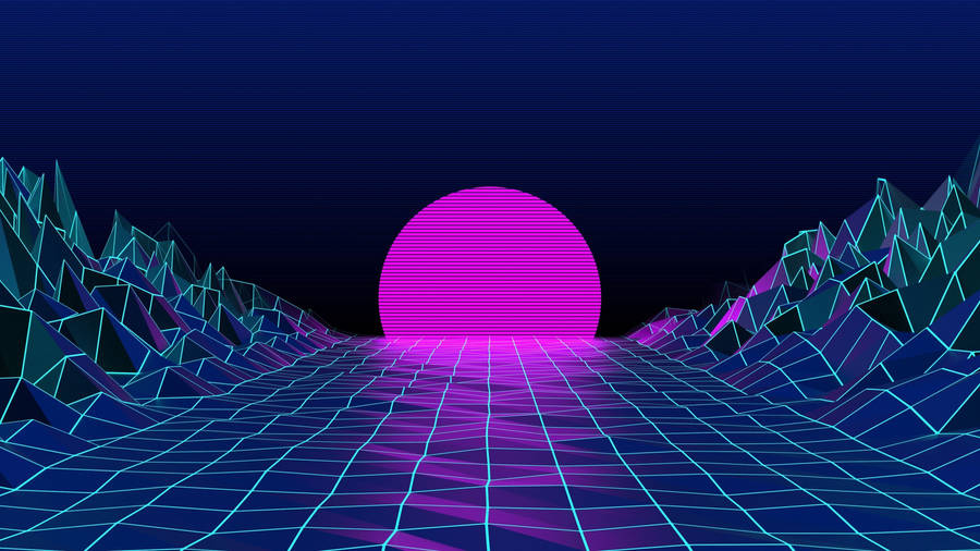 Neon Purple Pattern Igniting Your Home Wallpaper