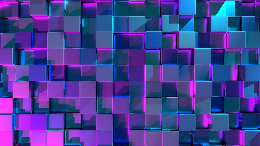 Neon Purple Spires Reach For The Stars Wallpaper