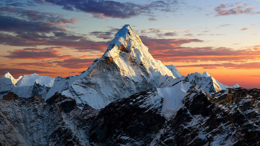 sunrise in the mountains | Mountain wall mural, Mount everest, Mountain  photography