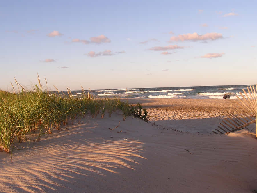 New England Summer Beach Vibe Wallpaper