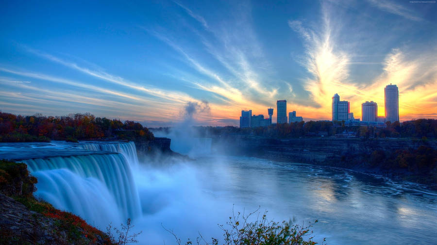 Colorful Niagara Falls 4K HD Nature Wallpapers | HD Wallpapers | ID #45106