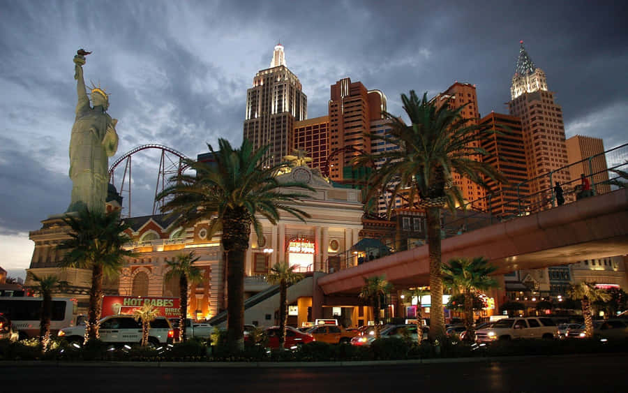 New York Hotel In Las Vegas Desktop Wallpaper
