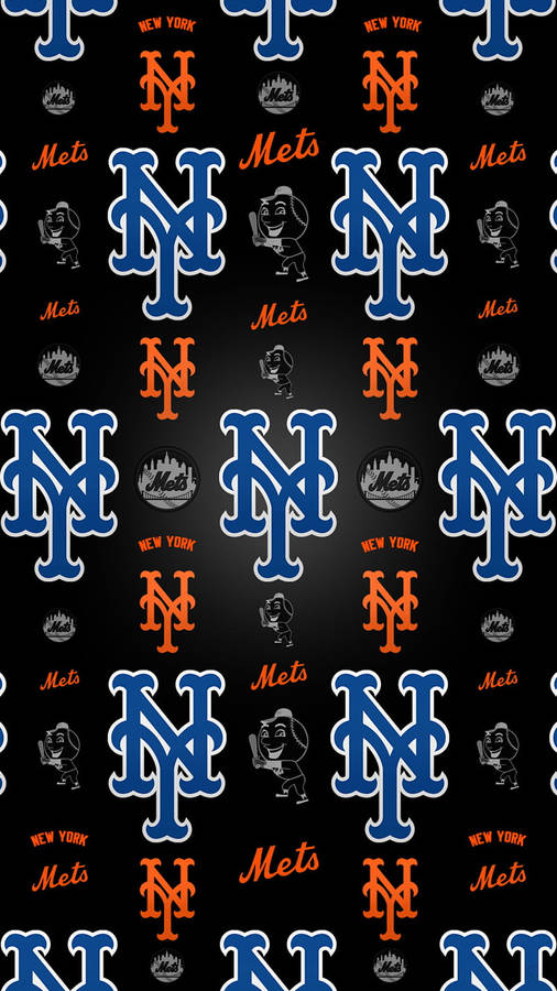 New York Mets Pattern Iphone Baseball Wallpaper