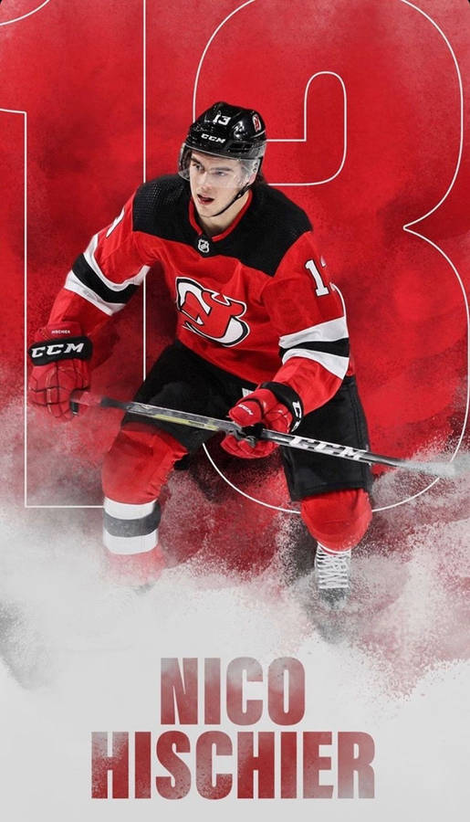 Download free Nico Hischier Number Thirteen Wallpaper - MrWallpaper.com