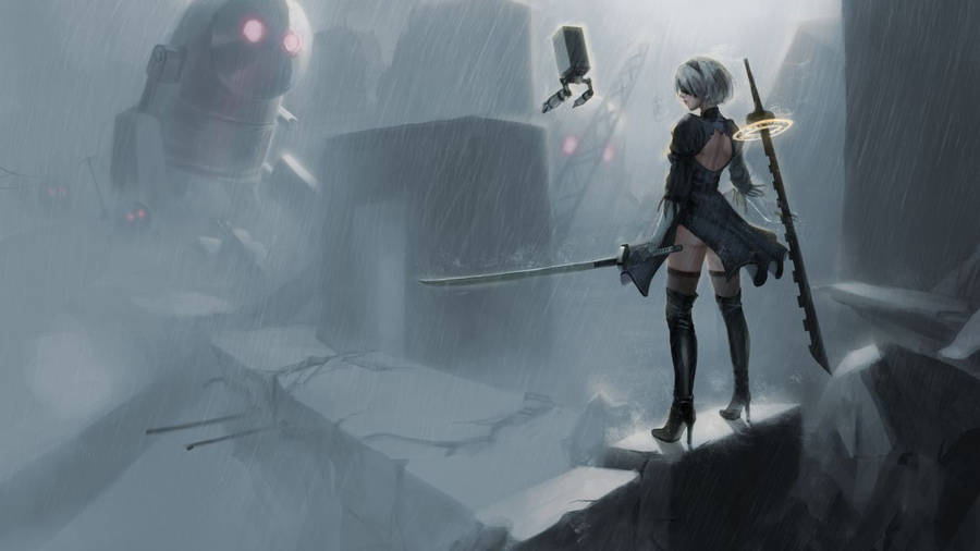 0QXHFr1j video game nier automata blue eyes girl wallpaper Poster Paper  Print - Decorative posters in India - Buy art, film, design, movie, music,  nature and educational paintings/wallpapers at Flipkart.com