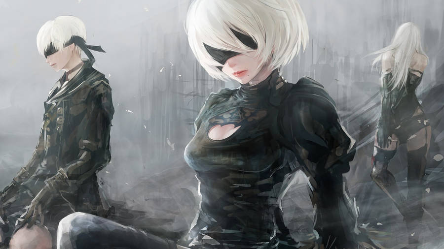 Live wallpaper And Two - NIER: AUTOMATA / download to desktop