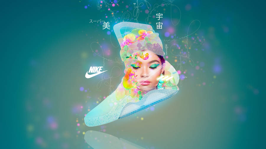 Nike floral wallpaper best sale