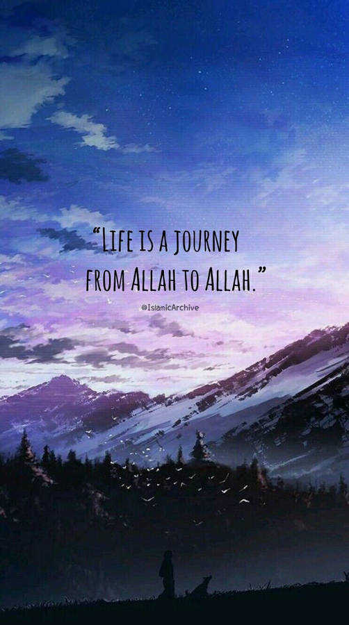 No Matter What The Journey Of Life Brings, Remember To Stay True To Yourself And Your Faith Wallpaper