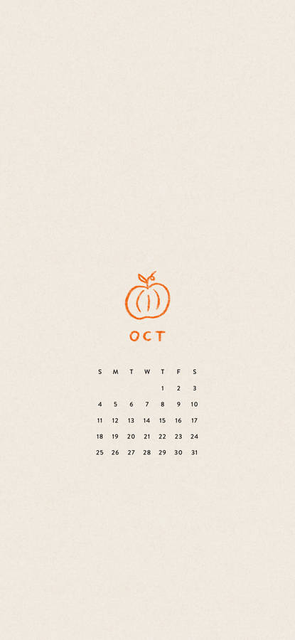 October 2020 Calendar Wallpaper