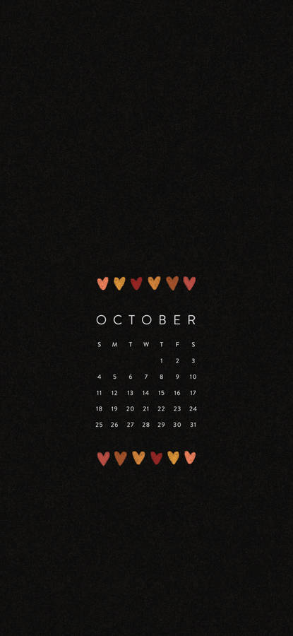 October Calendar Wallpaper - October Wallpapers Wallpaper